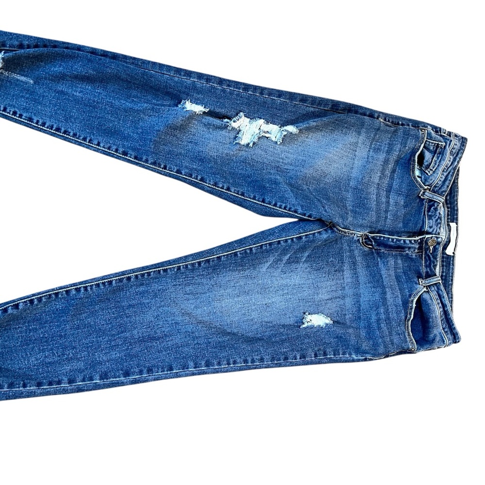 TNR Blue Denim Jeans High Waist and Cropped - Picture 2 of 5